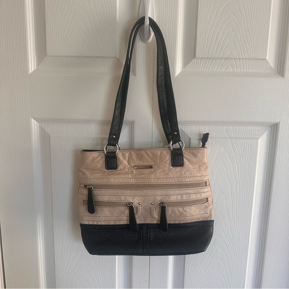 Stone Mountain Venus tote bag in black chino Stone & Co leather purse Tote - Picture 1 of 11